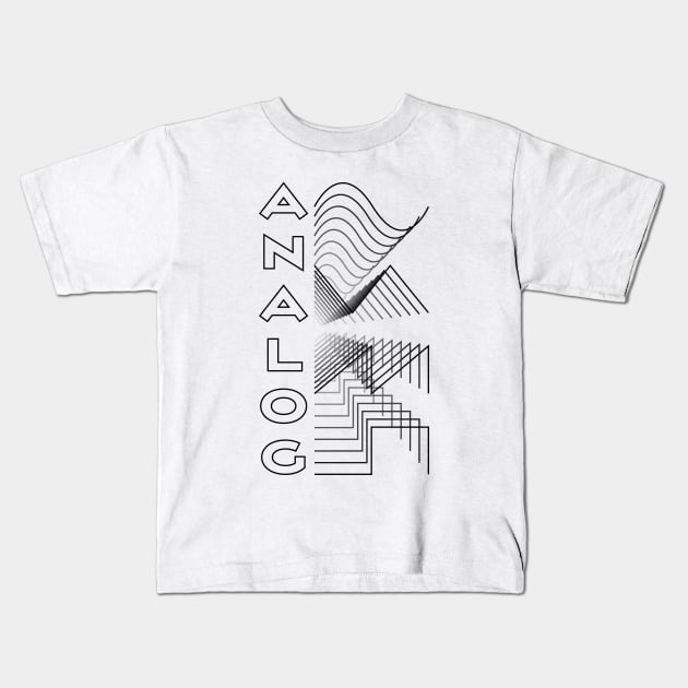 Analog Waveform Audio Digital Design Modular Gift Kids T-Shirt by star trek fanart and more